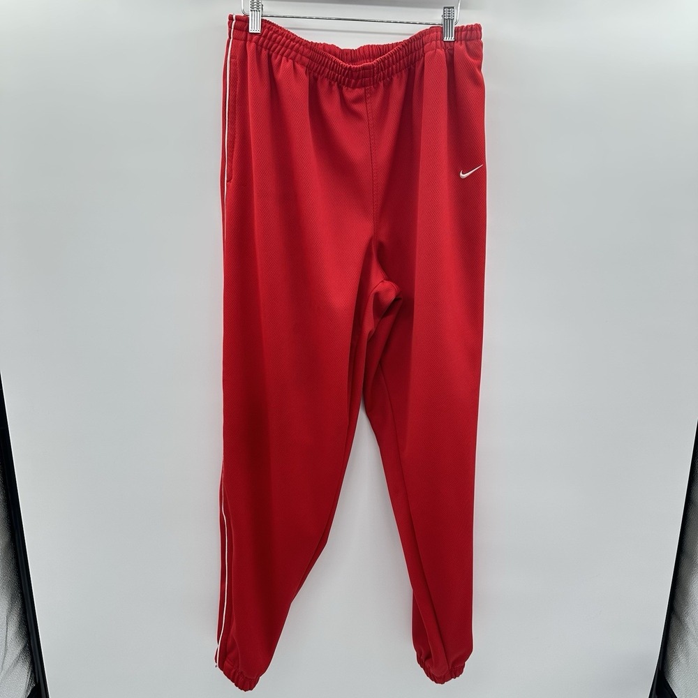 Vintage Nike Joggers Red Pants Men XXL Zip Ankle Sportswear Athletic Y2K Read - Picture 12 of 14